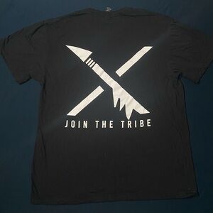 Others Follow Black Graphic Tee with White 'Join The Tribe' Print